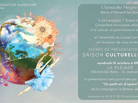 Présentation de la saison culturelle de La Pléiade