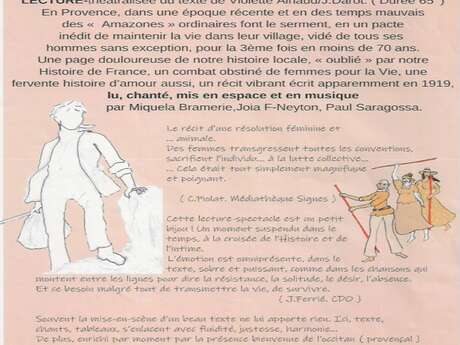 Lecture théâtralisée : L'Homme-Semence