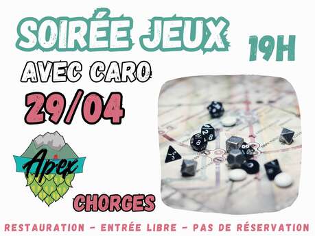 Soirée Jeux - Apex Brewpub