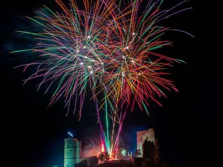 Feu d'artifice de Noël à Grimaud