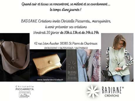Badiane Créations accueille Christelle Piccareta, maroquinière