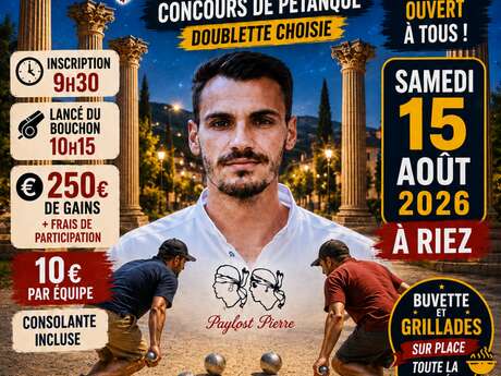 Coucours de pétanque Challenge Pierre PUGLIESI