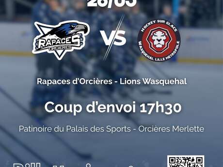 Match de hockey - Rapaces d'Orcières
