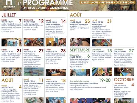 Programma culturale dell'estate 2026 dell'Annonciade, Museo d'arte moderna di Saint-Tropez