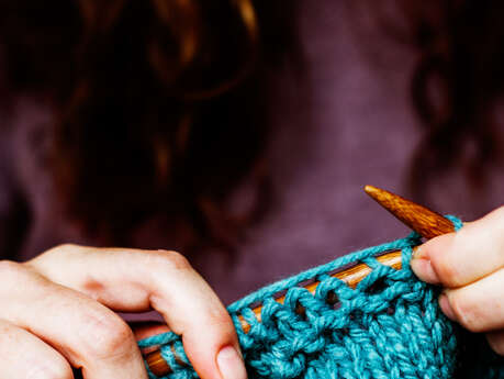 Atelier tricot par l'association "Tricot Bonheur"