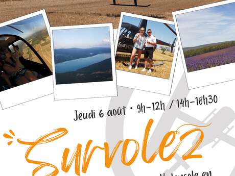 Baptêmes de l'air en hélicoptère au-dessus du plateau de Valensole — Fly For You