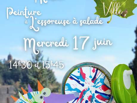 Nature en Ville : Atelier peinture à l'essoreuse à salade