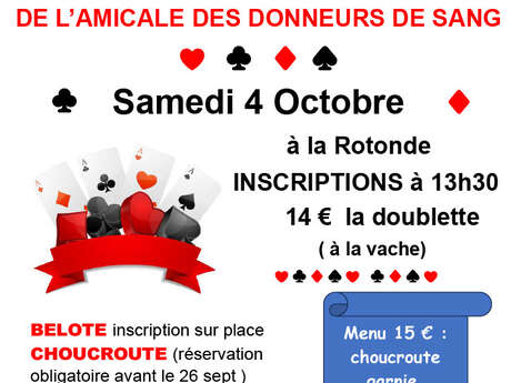 Concours de Belote  et /ou repas Choucroute