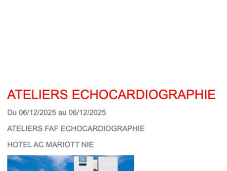 Ateliers Echocardiographie