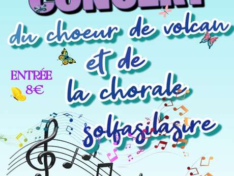 Concert du chœur de volcan et de la chorale Solfasilasire