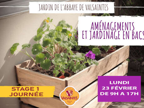 Stage : Aménagements et jardinage en bacs