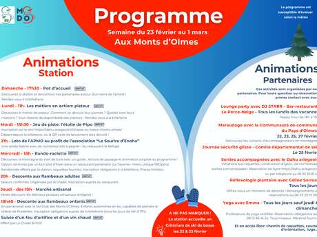 Animations aux Monts d'Olmes