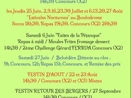 Festin du clos de la St Pierre St Paul