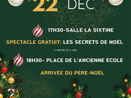 Le Père Noël arrive à Saint Jean de Sixt
