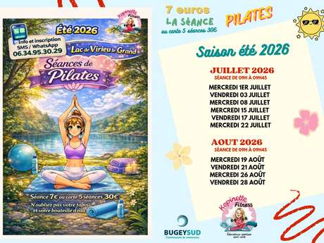 Séances de pilates pour tous au lac de Virieu-le-Grand