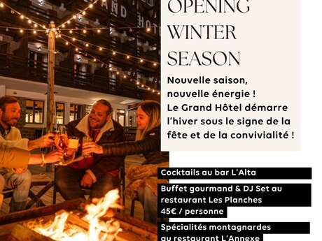 Soirée d’ouverture au Grand Hôtel