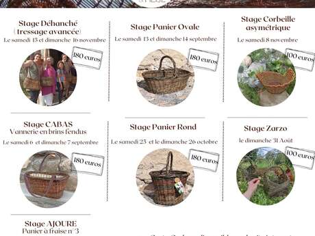 Stage vannerie - Cabas en brins fondus