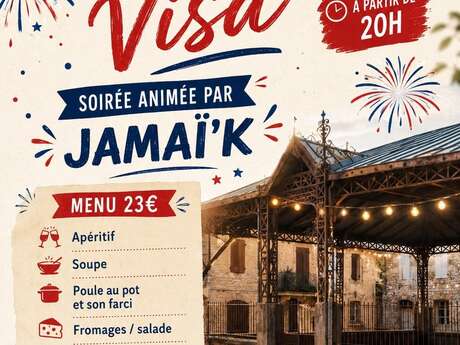 Repas festif du 13 juillet à Bourg de Visa