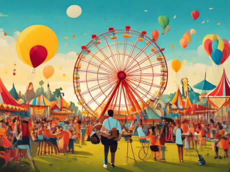 Fête foraine à Saint-Maime
