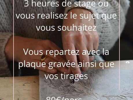 Chevalier Gambette : Stage d'initiation Linogravure pour adultes et adolescents.