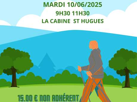 Séance de marche nordique