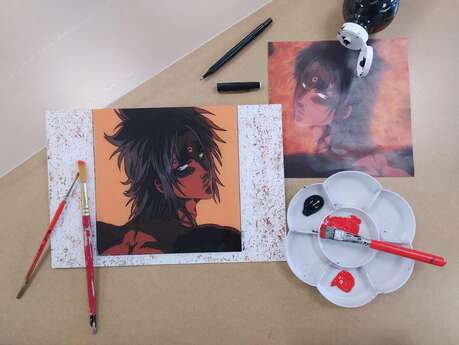 Stage - glass painting manga - ados