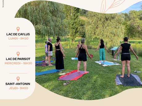 Yoga au bord de l'eau