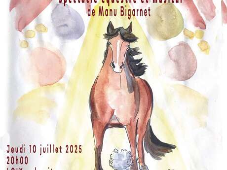 Confidence Intime d'un acrobate à cheval - spectacle équestre et diner