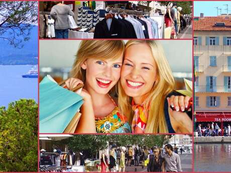 Shopping à la braderie de Saint-Tropez