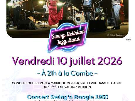 Concert avec le groupe Swing'n Boogie 1950 - 16e Festival Jazz Verdon