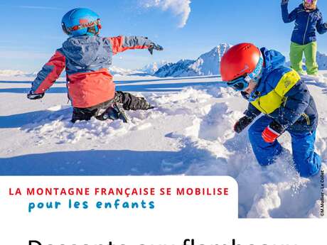 ''Les p'tits flambeaux'' - Descente aux flambeaux - ESF Saint-Nicolas de Véroce