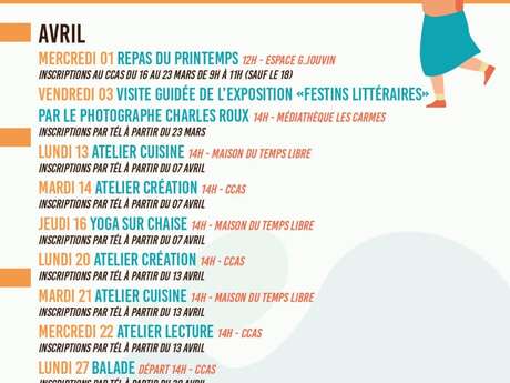 Programme CCAS 2eme trimestre