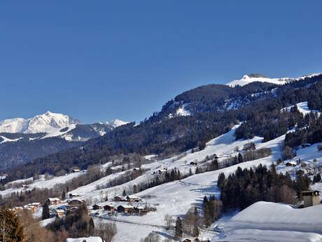 Itinéraire raquettes : Les Evettes depuis Praz sur Arly