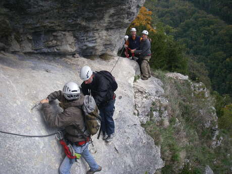 Via Ferrata avec Lézard des Bois