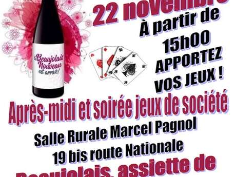 Beaujolais Nouveau et Jeux de société Beaujolais Nouveau et Jeux de société