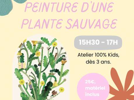 Kreativ-Workshop für Kinder : Malen einer Wildpflanze