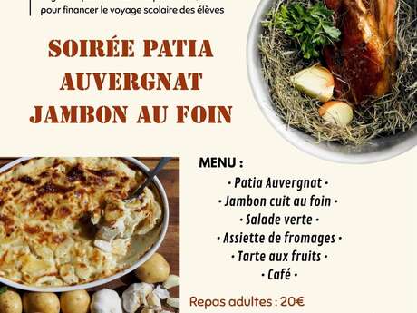 Soirée patia auvergnat jambon au foin