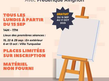 Cours de Peinture avec Frédérique Avignon