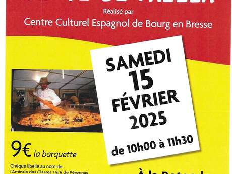 Vente de Paella Classe 1 et 6 Péronnas