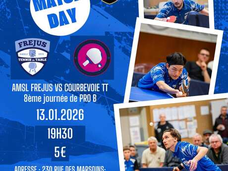 Match Pro B Tennis de Table - AMSL Fréjus / Courbevoie