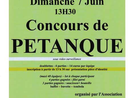 ANNULE - Concours de pétanque