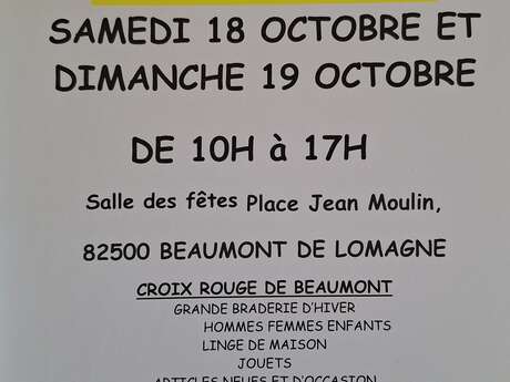 Braderie de la croix rouge