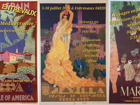 Exposition d'affiches touristiques anciennes
