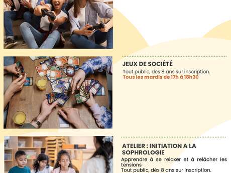 Jeux de société à la bibliothèque Jeux de société à la bibliothèque