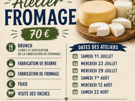 Atelier fromage au Clair de la Brune à Lauzerte