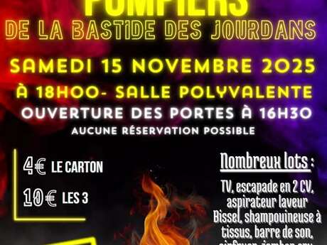 Loto des Pompiers à La Bastide des Jourdans