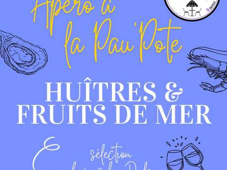 Soirée fruits de mer à La Pau'Pote