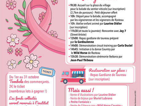 Rasteau se mobilise pour Octobre Rose