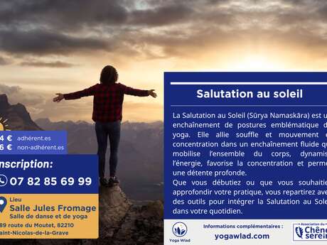 Atelier Yoga | L'enchaînement de la Salutation au soleil