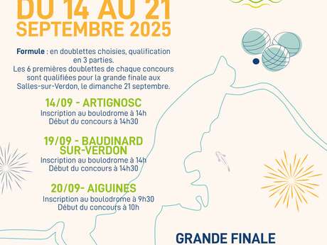 Le lac de Sainte-Croix en fête - concours de boules